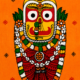 Sacred Jagannath, Balabhadra & Subhadra Pattachitra Painting – Authentic Odisha Handmade Art