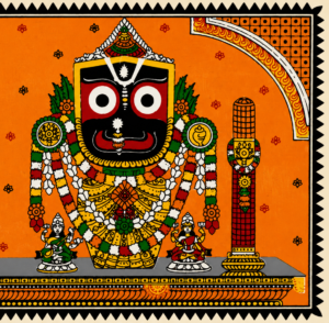 Sacred Jagannath, Balabhadra & Subhadra Pattachitra Painting – Authentic Odisha Handmade Art