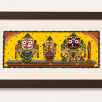 Traditional Jagannath, Balabhadra & Subhadra Pattachitra Painting – Authentic Odisha Heritage Art