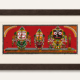 09OD005_1 Sacred Jagannath, Balabhadra & Subhadra Pattachitra Art – Handmade Odisha Folk Painting