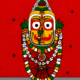 09OD005_4 Sacred Jagannath, Balabhadra & Subhadra Pattachitra Art – Handmade Odisha Folk Painting