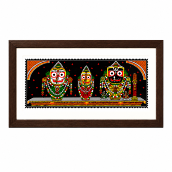 09OD006_9 Jagannath Balabhadra Subhadra Pattachitra Art