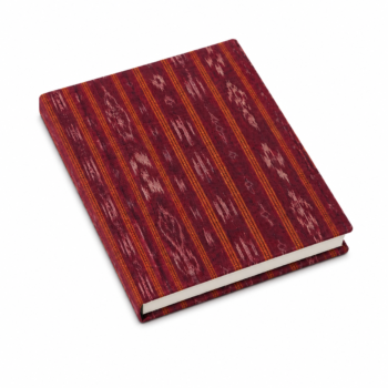 15OD001_03 Crimson Ikat Handcrafted Journal