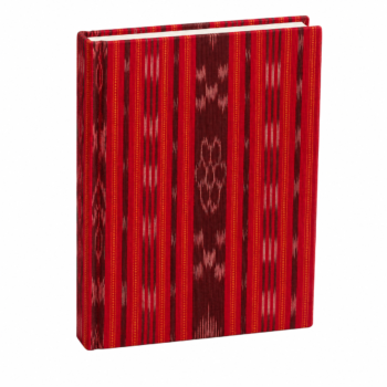 15OD001_07 Red Ikat Handcrafted Journal