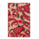Red Indian Block Print Cotton Journal