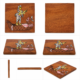 Mythological Wooden Tea Coaster Set