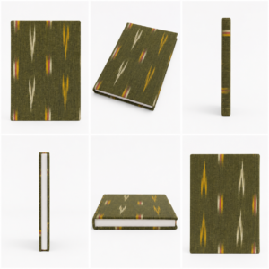 15OD012_11 Reddish Brown Ikat Handloom Journal