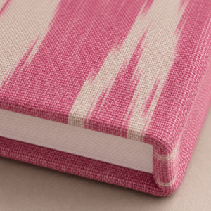 15OD012_14 Pink Ikat Handloom Journal