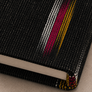 15OD012_19 Black Ikat Handloom Journal