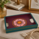 Vibrant Floral Design Hand-Painted Tray