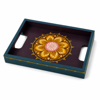 Vibrant Floral HandPainted Tray