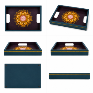 Vibrant Floral HandPainted Tray