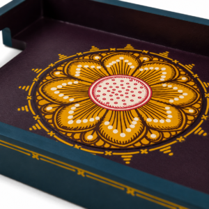 Vibrant Floral HandPainted Tray