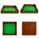 15OD019_011 Green Tranquil Wooden Serving Tray