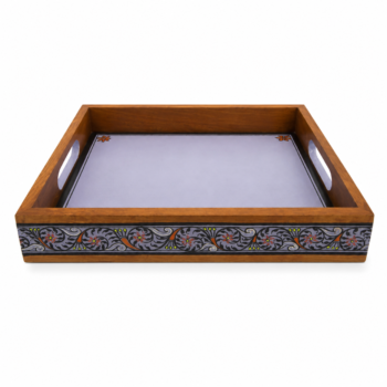 15OD019_016 Violet Tranquil Wooden Serving Tray