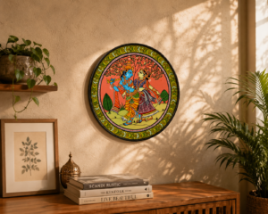 Handmade Odisha Pattachitra Art Plate – Traditional Folk Art Masterpiece