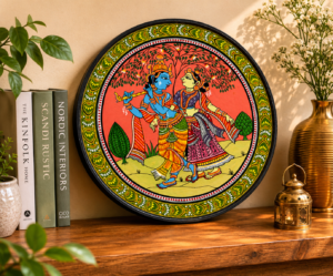 Handmade Odisha Pattachitra Art Plate – Traditional Folk Art Masterpiece