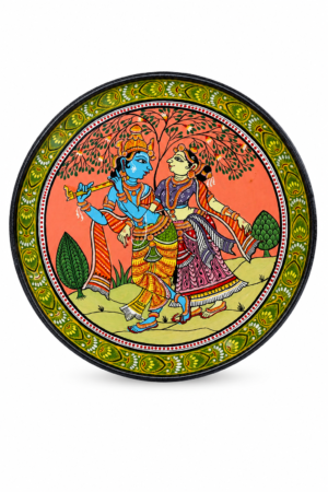 Handmade Odisha Pattachitra Art Plate – Traditional Folk Art Masterpiece
