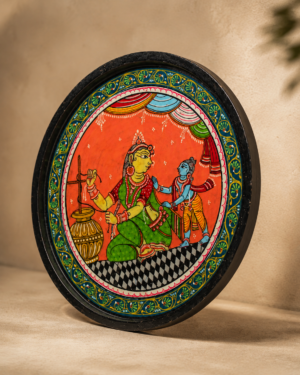 Authentic Odisha Pattachitra Art Plate – Handmade Folk Heritage Decor