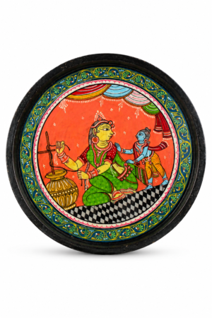 Authentic Odisha Pattachitra Art Plate – Handmade Folk Heritage Decor