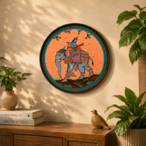 Handcrafted Odisha Pattachitra Decorative Plate – Traditional Heritage Art