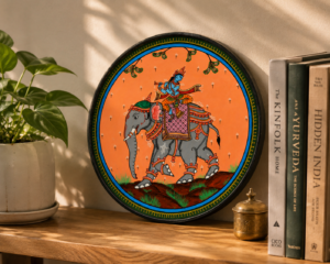Handcrafted Odisha Pattachitra Decorative Plate – Traditional Heritage Art