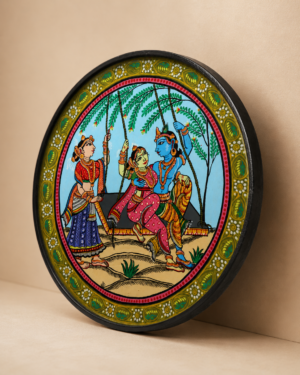 Odisha Pattachitra Folk Art Plate – Handmade Traditional Decor