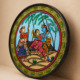Odisha Pattachitra Folk Art Plate – Handmade Traditional Decor