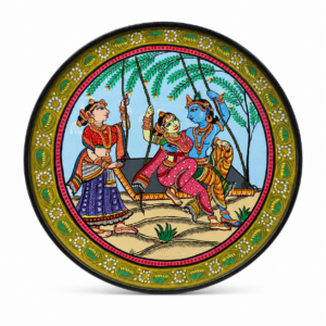 Odisha Pattachitra Folk Art Plate – Handmade Traditional Decor