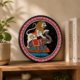 15OD025_2 Authentic Odisha Pattachitra Hand-Painted Plate – Traditional Folk Art Decor