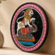 15OD025_4 Authentic Odisha Pattachitra Hand-Painted Plate – Traditional Folk Art Decor