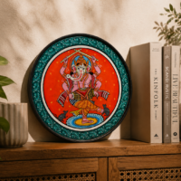 Traditional Odisha Pattachitra Art Plate – Handmade Decorative Collectible