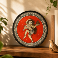 Handcrafted Odisha Pattachitra Heritage Plate – Traditional Folk Art