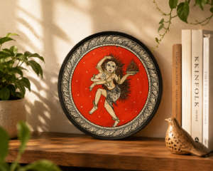 Handcrafted Odisha Pattachitra Heritage Plate – Traditional Folk Art