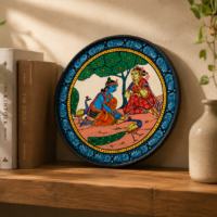 Odisha Pattachitra Decorative Art Plate – Handmade Heritage Craft