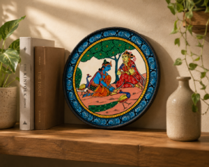 15OD028_1 Odisha Pattachitra Decorative Art Plate – Handmade Heritage Craft