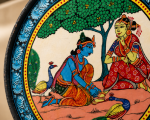 15OD028_4 Odisha Pattachitra Decorative Art Plate – Handmade Heritage Craft