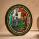 15OD029_1 Handmade Odisha Pattachitra Plate – Traditional Folk Art Decor