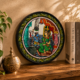 15OD029_2 Handmade Odisha Pattachitra Plate – Traditional Folk Art Decor