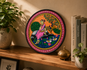 15OD032_4 Handcrafted Odisha Pattachitra Art Plate