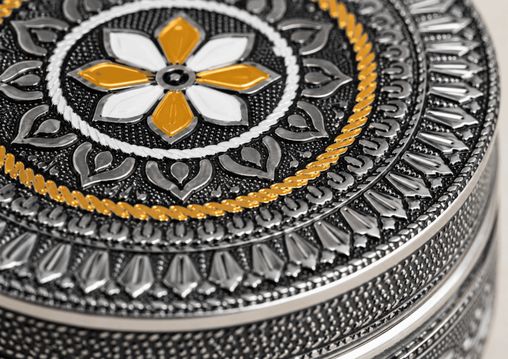 Meenakari Stainless Steel Utility Box