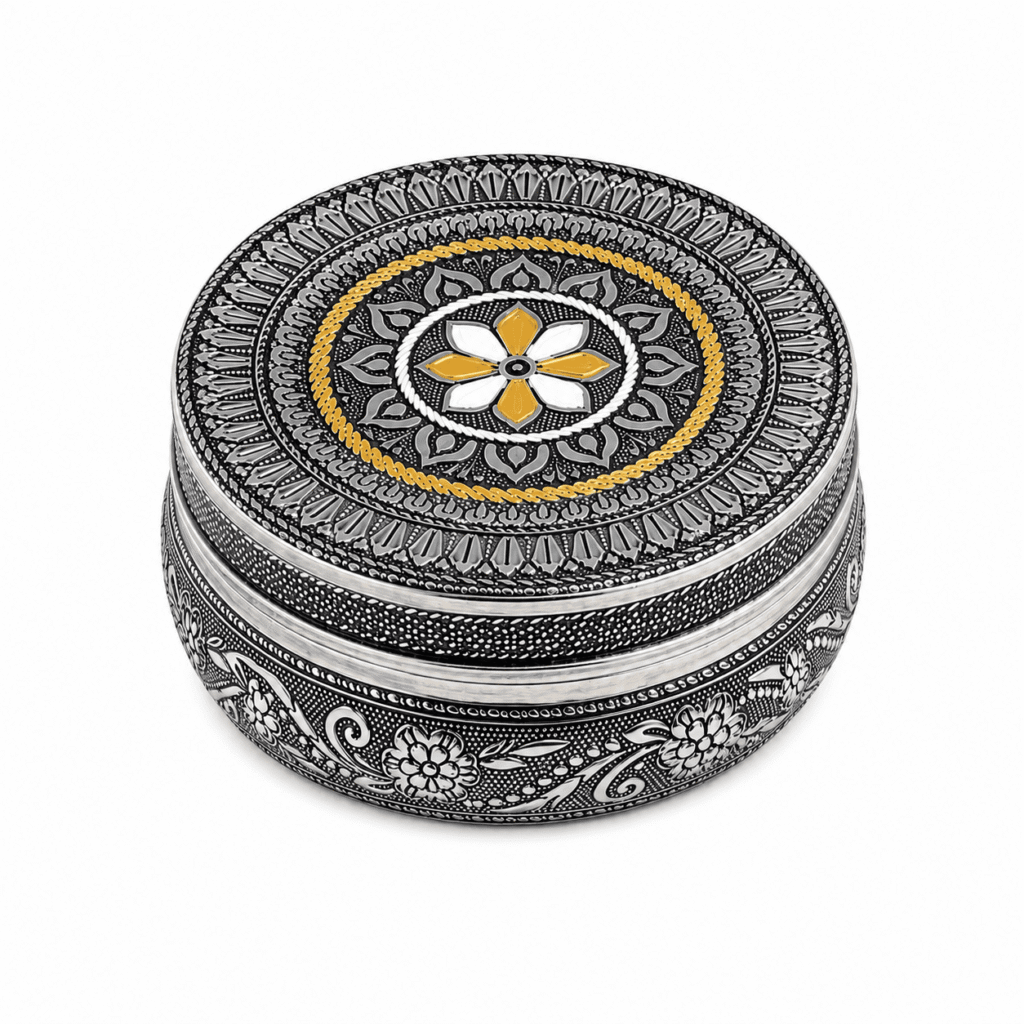 Meenakari Stainless Steel Utility Box