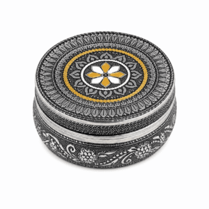 Meenakari Stainless Steel Utility Box - Image 1