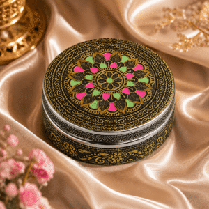 Floral Meenakari Utility Box - Image 3