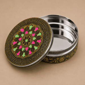 Floral Meenakari Utility Box - Image 2