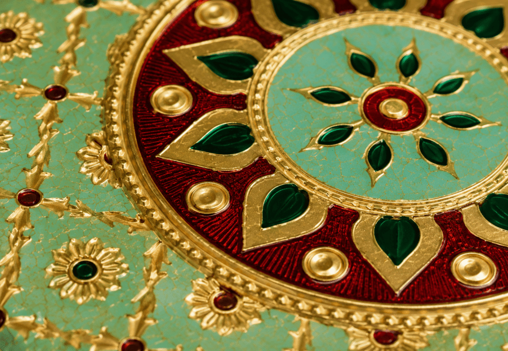 Green Mandala Meenakari Utility Box