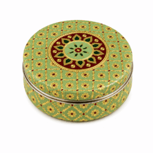 Green Mandala Meenakari Utility Box - Image 1