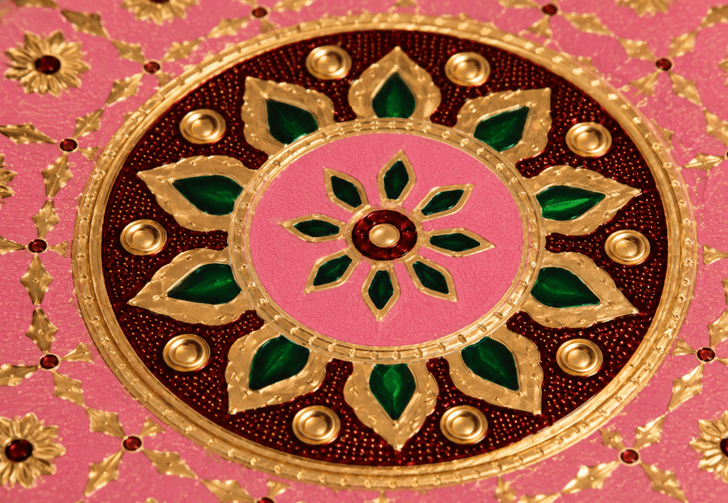 Pink Mandala Meenakari Utility Box