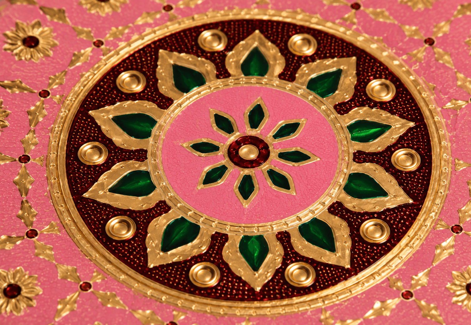 Pink Mandala Meenakari Utility Box - Image 3