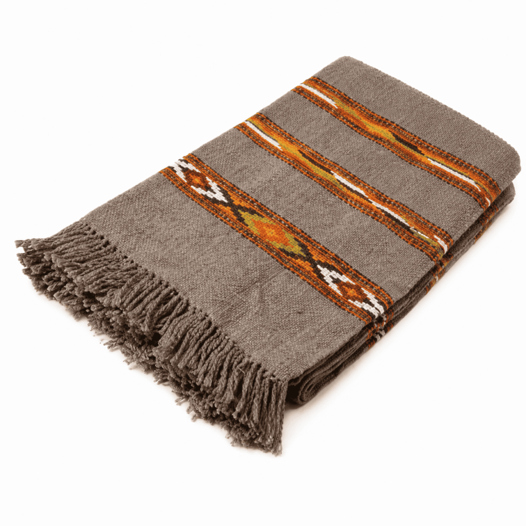 Grey Tribal Woolen Scarf